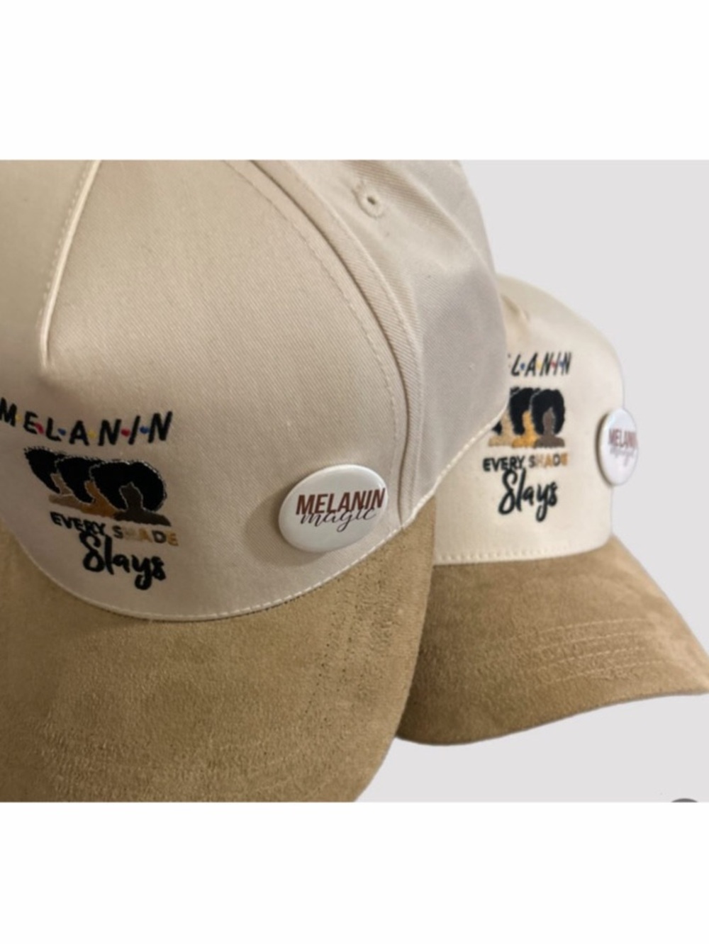 Beige & Tan 'Every Shade Slays' Baseball Cap